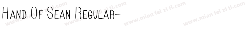 Hand Of Sean Regular字体转换